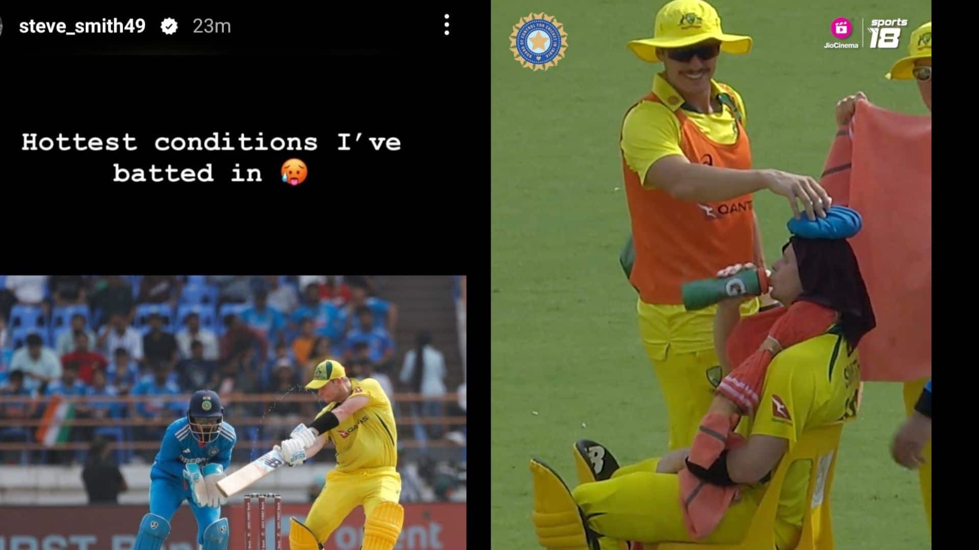 'Hottest Conditions I've Batted'- Steve Smith's Instagram Story On Rajkot's Sweltering Heat